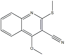 4-Methoxy-2-(methylthio)quinoline-3-carbonitrile 구조식 이미지