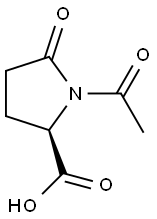 (2R)-1-Acetyl-5-oxo-2-pyrrolidinecarboxylic acid 구조식 이미지