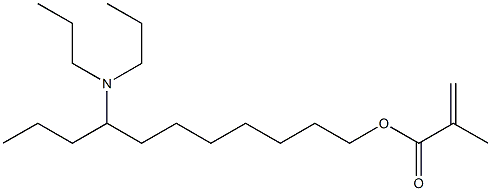 Methacrylic acid 8-(dipropylamino)undecyl ester Structure