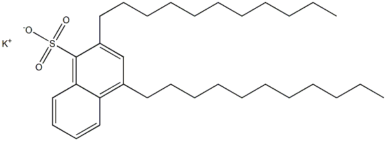 2,4-Diundecyl-1-naphthalenesulfonic acid potassium salt Structure