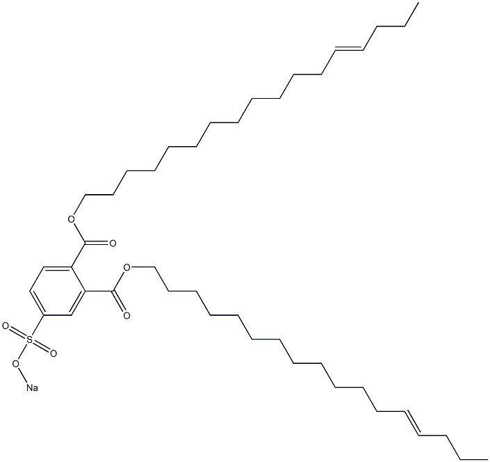4-(Sodiosulfo)phthalic acid di(13-heptadecenyl) ester Structure