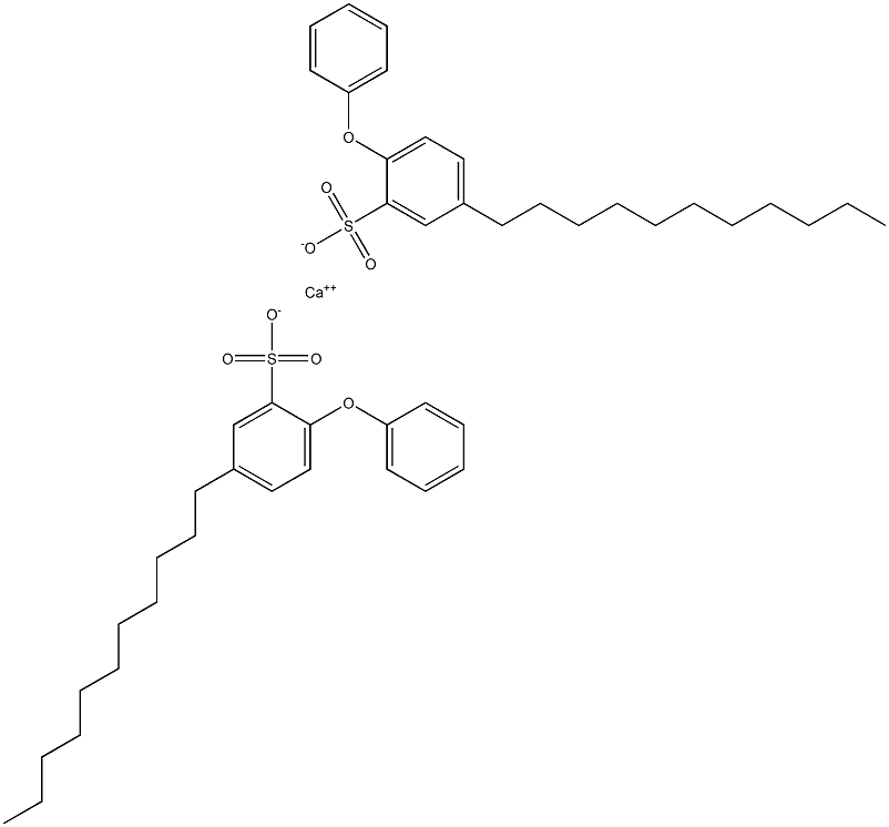 Bis(2-phenoxy-5-undecylbenzenesulfonic acid)calcium salt Structure