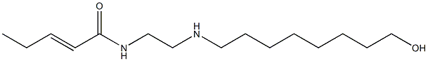 N-[2-[(8-Hydroxyoctyl)amino]ethyl]-2-pentenamide Structure