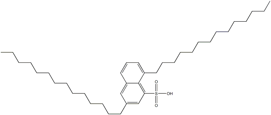 3,8-Ditetradecyl-1-naphthalenesulfonic acid 구조식 이미지