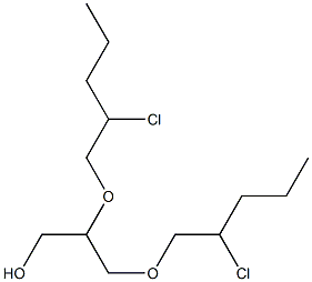 2,3-Bis(2-chloropentyloxy)-1-propanol Structure