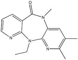 5,11-Dihydro-11-ethyl-2,3,5-trimethyl-6H-dipyrido[3,2-b:2',3'-e][1,4]diazepin-6-one Structure