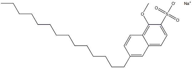 1-Methoxy-6-tetradecyl-2-naphthalenesulfonic acid sodium salt 구조식 이미지