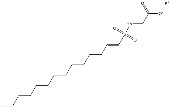 N-(1-Tetradecenylsulfonyl)glycine potassium salt Structure