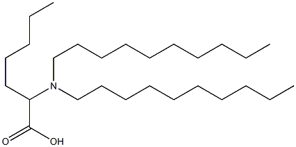 2-(Didecylamino)heptanoic acid Structure