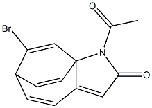 1-Acetyl-7-bromo-1H-6,8a-ethenocyclohepta[b]pyrrol-2(6H)-one 구조식 이미지
