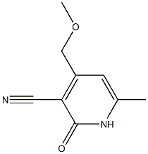 3-Cyano-4-methoxymethyl-6-methyl-2-pyridone 구조식 이미지
