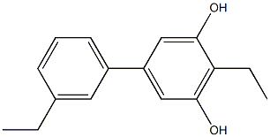 5-(3-Ethylphenyl)-2-ethylbenzene-1,3-diol 구조식 이미지