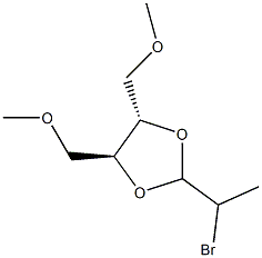 (4S,5S)-2-(1-Bromoethyl)-4,5-bis(methoxymethyl)-1,3-dioxolane 구조식 이미지