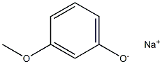 Sodium 3-methoxyphenolate 구조식 이미지