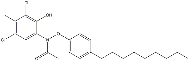 2-(4-Nonylphenoxyacetylamino)-4,6-dichloro-5-methylphenol Structure