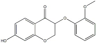 3-(2-Methoxyphenoxy)-7-hydroxy-2H-1-benzopyran-4(3H)-one Structure