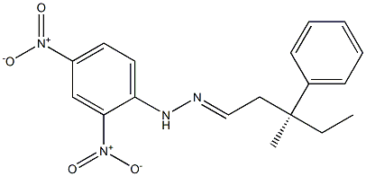 [S,(+)]-3-Methyl-3-phenylvaleraldehyde 2,4-dinitrophenyl hydrazone 구조식 이미지