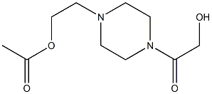 1-(2-Acetoxyethyl)-4-(hydroxyacetyl)piperazine 구조식 이미지
