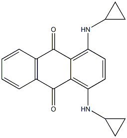 1,4-Bis[cyclopropylamino]-9,10-anthraquinone Structure