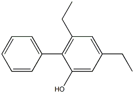 2-Phenyl-3,5-diethylphenol 구조식 이미지