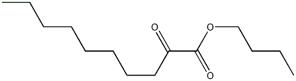 2-Oxodecanoic acid butyl ester Structure