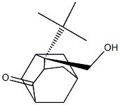 (2R)-2-(Hydroxymethyl)-2-tert-butyladamantan-4-one 구조식 이미지