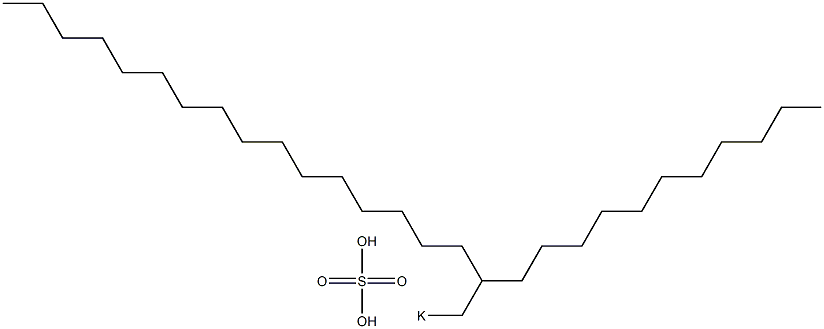 Sulfuric acid 2-undecyloctadecyl=potassium salt 구조식 이미지