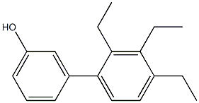 3-(2,3,4-Triethylphenyl)phenol Structure