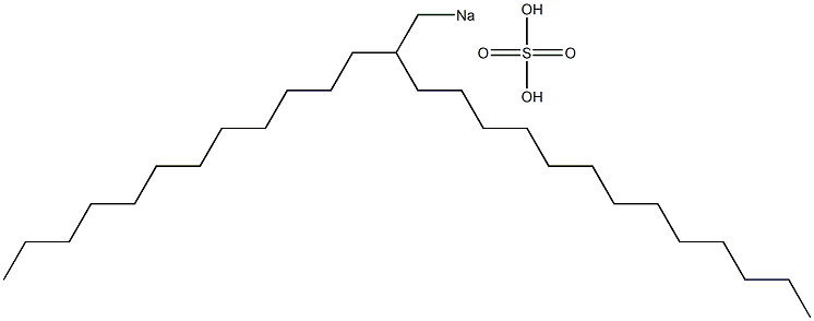 Sulfuric acid 2-dodecylpentadecyl=sodium salt 구조식 이미지