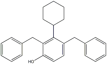 2,4-Dibenzyl-3-cyclohexylphenol 구조식 이미지