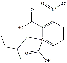 (+)-3-Nitrophthalic acid hydrogen 1-[(S)-2-methylbutyl] ester 구조식 이미지