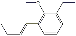 1-Methoxy-2-ethyl-6-[(E)-1-butenyl]benzene Structure