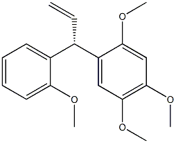 [S,(+)]-3-(2-Methoxyphenyl)-3-(2,4,5-trimethoxyphenyl)-1-propene Structure