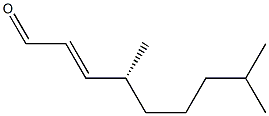 [R,(-)]-4,8-Dimethyl-2-nonenal 구조식 이미지