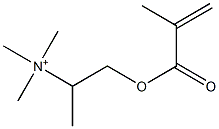 N,N,N-Trimethyl-1-(2-methyl-1-oxo-2-propenyloxy)-2-propanaminium 구조식 이미지