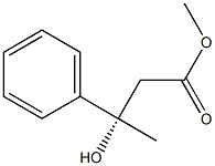 (S)-3-Hydroxy-3-phenylbutyric acid methyl ester 구조식 이미지