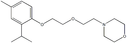 4-[2-[2-(2-Isopropyl-4-methylphenoxy)ethoxy]ethyl]morpholine 구조식 이미지