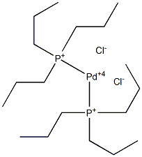 Bis(tripropylphosphonio)palladium(IV) dichloride Structure