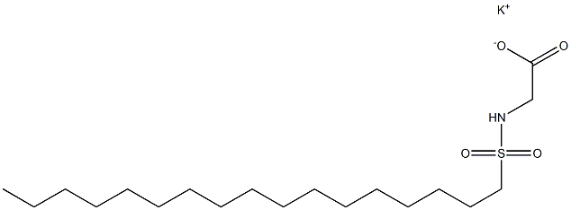 N-Heptadecylsulfonylglycine potassium salt Structure