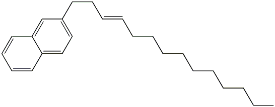 2-(3-Tetradecenyl)naphthalene Structure