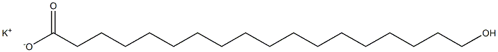 18-Hydroxystearic acid potassium salt Structure