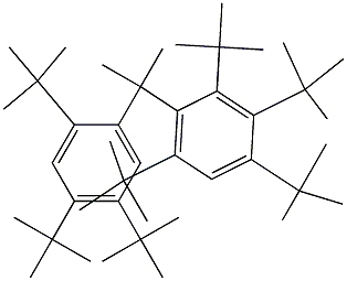 2-(2,3,4,6-Tetra-tert-butylphenyl)-2-(2,4,5-tri-tert-butylphenyl)propane Structure