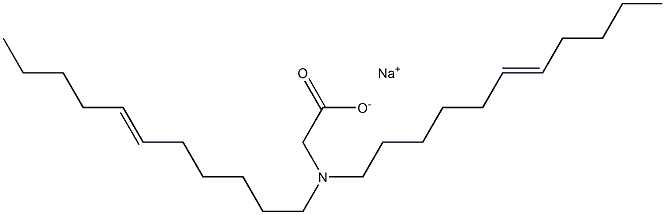 N,N-Di(6-undecenyl)aminoacetic acid sodium salt Structure