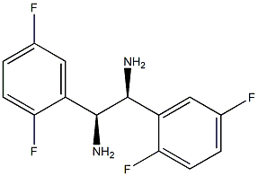 (1S,2S)-1,2-Bis(2,5-difluorophenyl)ethane-1,2-diamine 구조식 이미지