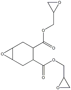 7-Oxabicyclo[4.1.0]heptane-3,4-dicarboxylic acid bis(oxiranylmethyl) ester Structure