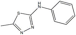 5-Methyl-N-phenyl-1,3,4-thiadiazol-2-amine 구조식 이미지
