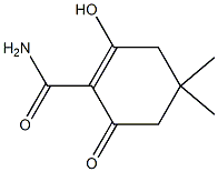 4,4-Dimethyl-2-hydroxy-6-oxo-1-cyclohexene-1-carboxamide 구조식 이미지