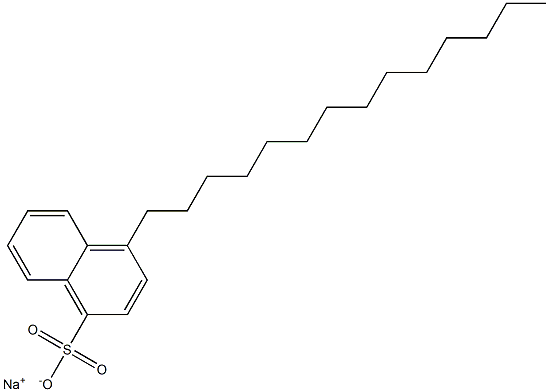4-Tetradecyl-1-naphthalenesulfonic acid sodium salt 구조식 이미지