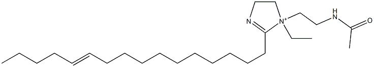 1-[2-(Acetylamino)ethyl]-1-ethyl-2-(11-hexadecenyl)-2-imidazoline-1-ium Structure