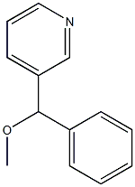 3-[Methoxy(phenyl)methyl]pyridine 구조식 이미지